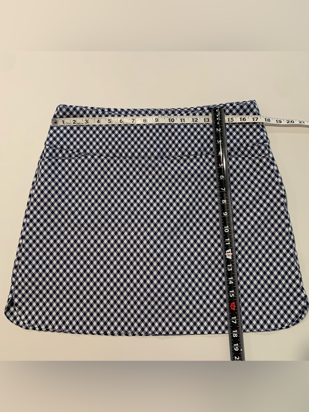 Lady Hagen Navy & White Gingham Checked Athletic Skort, Golf, Tennis, EUC, XL - Picture 10 of 12